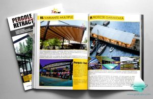 Grafica Brosura de prezentare, Grafica revista prezentare, grafica Pergole