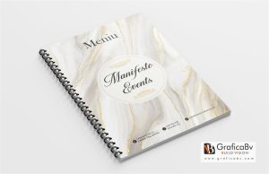 Design meniu Manifesto Events