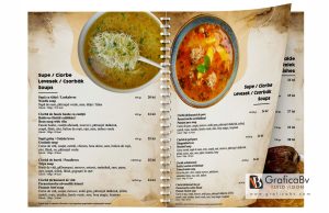 Design meniu restaurant Turist Covasna 2